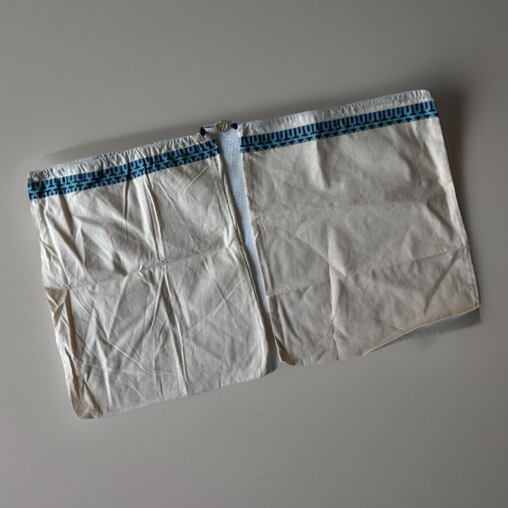 New 2 Tory Burch‎ 12"x15" Drawstring DUST BAGS for Shoes Handbags Logo Charm